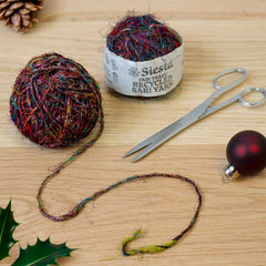 Recycled Sari Material Yarn
