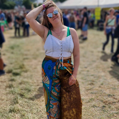 Recycled Sari Wrap Trousers