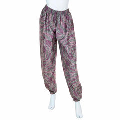 Drawstring Recycled Sari Trousers-Siesta Crafts