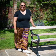 Drawstring Recycled Sari Trousers