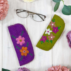 Flower Felt Glasses Case-Siesta Crafts