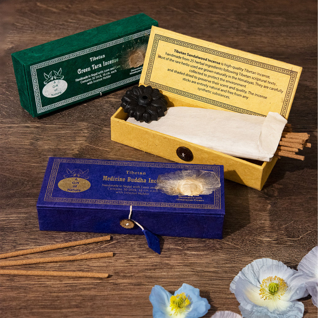 Tibetan Flower Incense Set - Green Tara-Siesta Crafts
