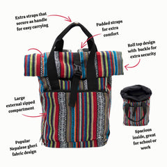 Roll Top Gheri Backpack