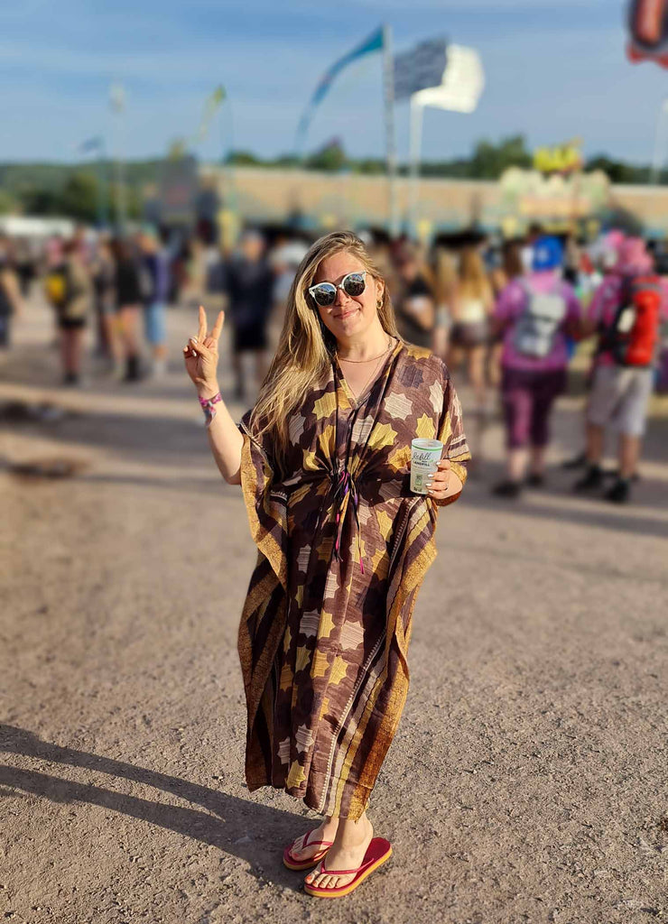 Recycled Sari Kaftan-Siesta Crafts