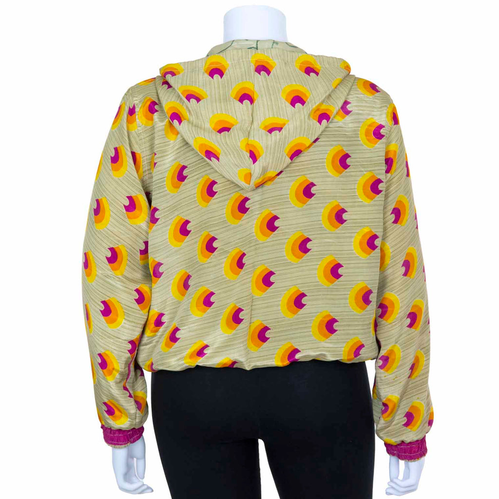Reversible Recycled Sari Bomber Jacket-Siesta Crafts