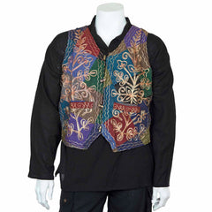 Aari Embroidered Waistcoat-Siesta Crafts