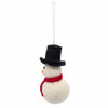 Snowman with Hat Felt Christmas Decoration-Siesta Crafts