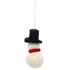 Snowman with Hat Felt Christmas Decoration-Siesta Crafts