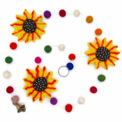 String of Felt Sunflowers-Siesta Crafts
