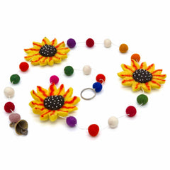 String of Felt Sunflowers-Siesta Crafts