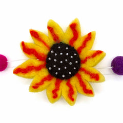 String of Felt Sunflowers-Siesta Crafts
