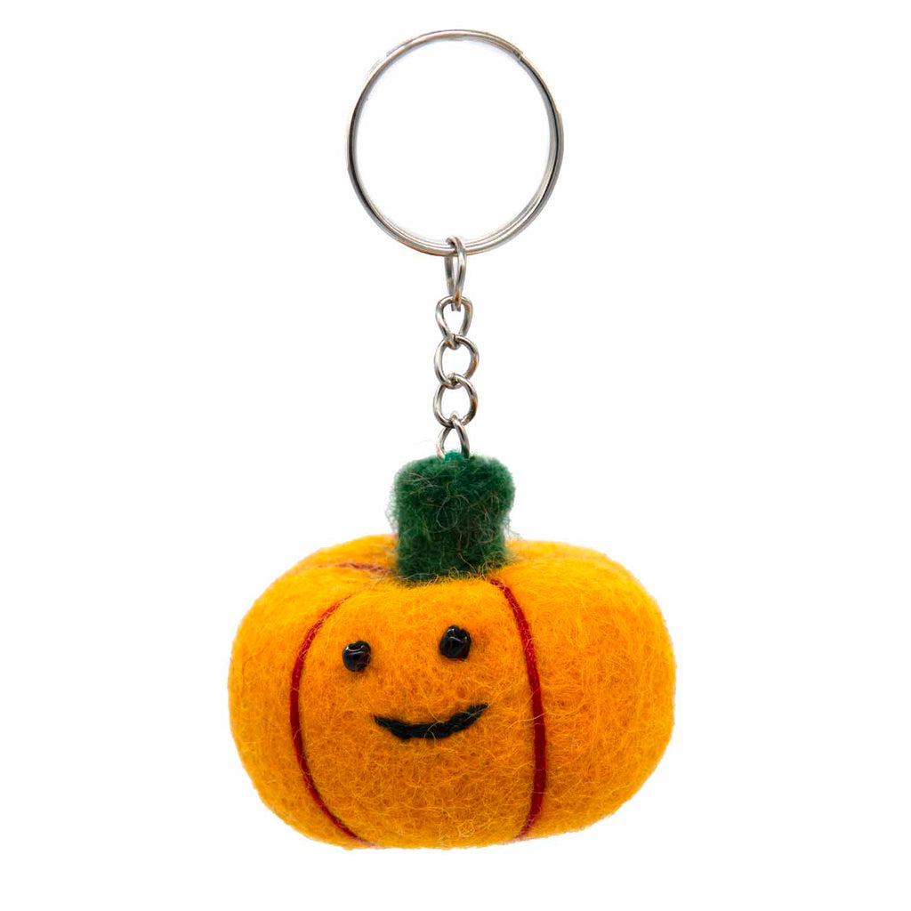 Pumpkin Felt Keyring-Siesta Crafts