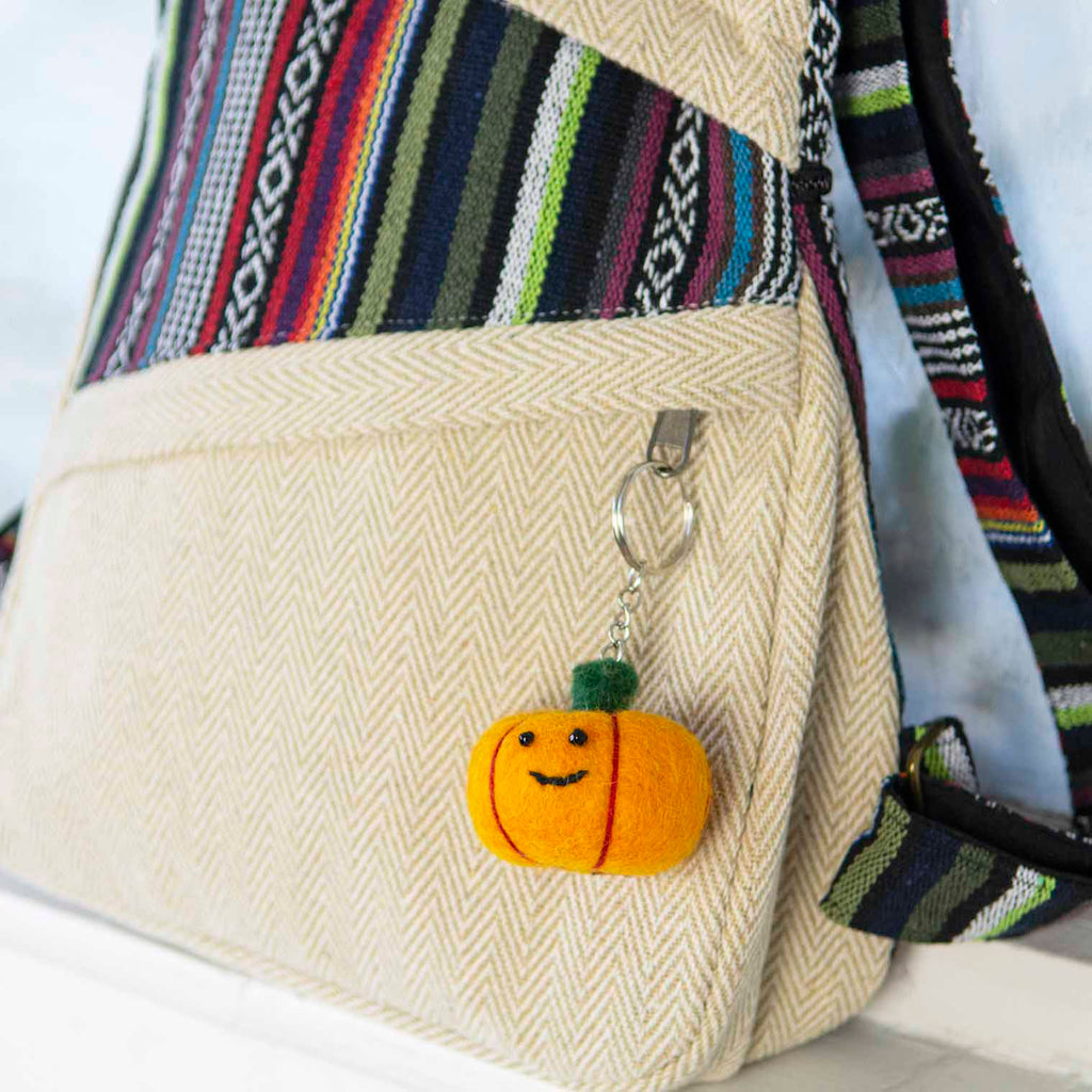 Pumpkin Felt Keyring-Siesta Crafts