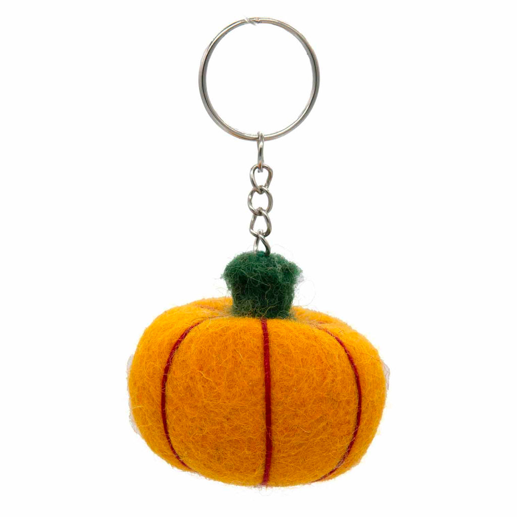 Pumpkin Felt Keyring-Siesta Crafts