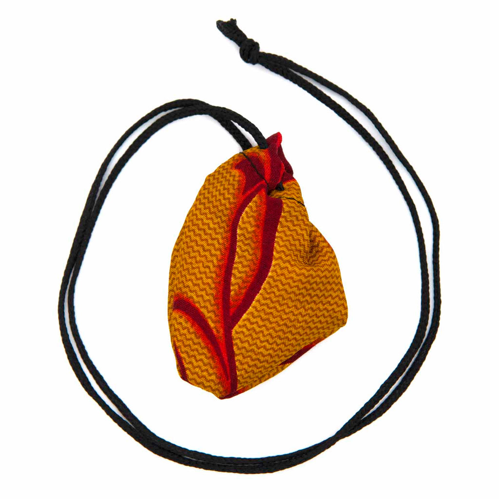 Recycled Sari Crystal Pouch Necklace-Siesta Crafts