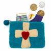 Cross Felt Purse