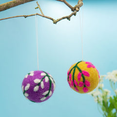 Tree Bauble Felt Hanging Decoration-Siesta Crafts