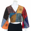 Stripy Patch Wrap Top-Siesta Crafts