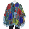 Patch Fringed Poncho Cape-Siesta Crafts