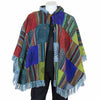 Patch Fringed Poncho Cape-Siesta Crafts