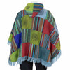 Patch Fringed Poncho Cape-Siesta Crafts