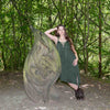 Stonewash Lace Up Diagonal Dress-Siesta Crafts