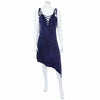Stonewash Lace Up Diagonal Dress-Siesta Crafts