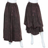 Stonewash Ruffle Maxi Skirt-Siesta Crafts