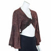Stonewash Wrap Top-Siesta Crafts