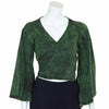 Stonewash Wrap Top-Siesta Crafts
