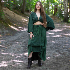 Stonewash Wrap Top-Siesta Crafts