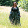 Stonewash Ruffle Maxi Skirt-Siesta Crafts