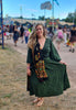Stonewash Ruffle Maxi Skirt-Siesta Crafts