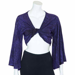 Stonewash Wrap Top-Siesta Crafts