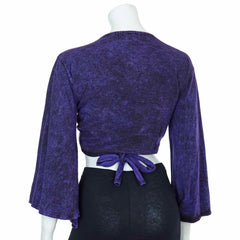 Stonewash Wrap Top-Siesta Crafts