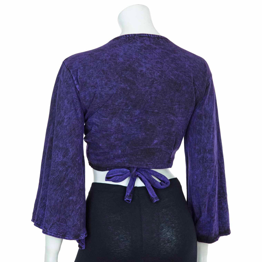 Stonewash Wrap Top-Siesta Crafts