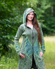 Aari Lace Embroidered Coat with Pixie Hood-Siesta Crafts