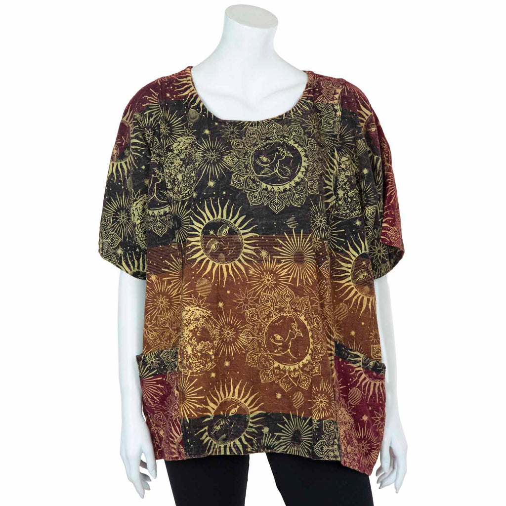 Sun and Moon Artist Smock Top-Siesta Crafts