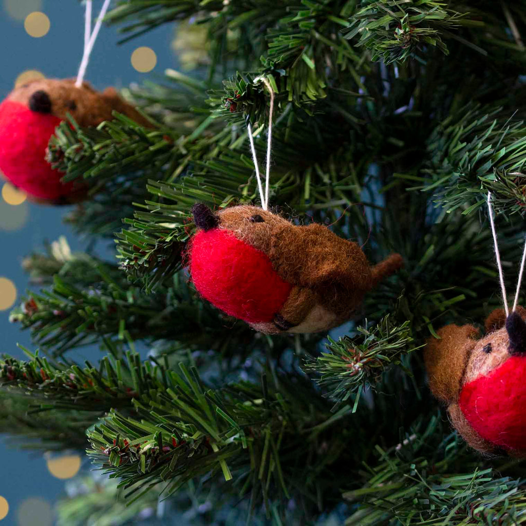 Robin Felt Christmas Decoration-Siesta Crafts
