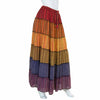Rainbow Stripy Cotton Maxi Skirt-Siesta Crafts
