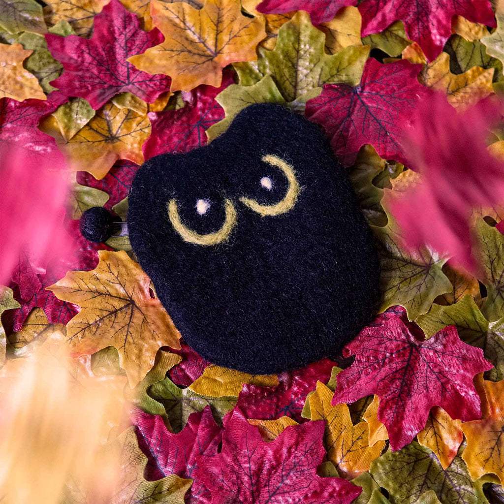 Black Cat Felt Coin Purse-Siesta Crafts