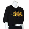 Triple Goddess Pentacle Crop T-Shirt-Siesta Crafts