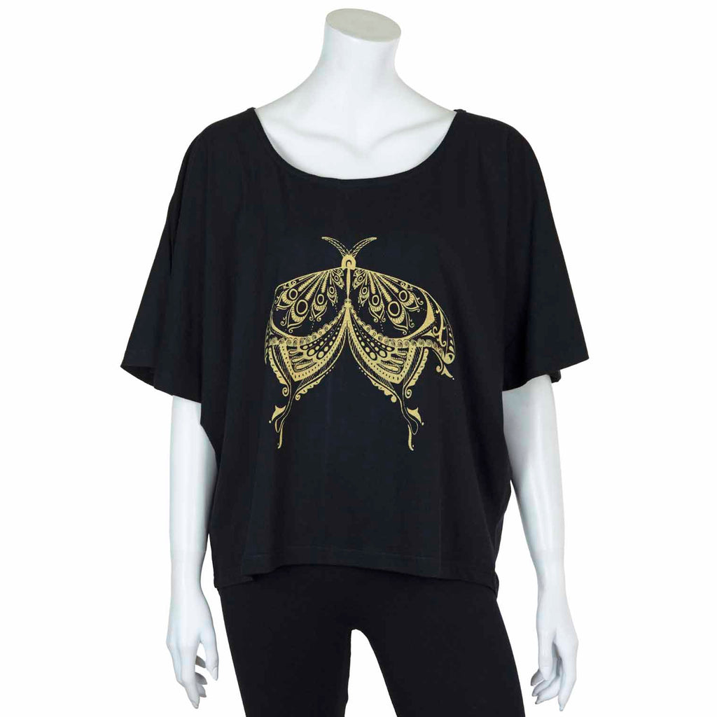 Henna Moth Slouch Top-Siesta Crafts