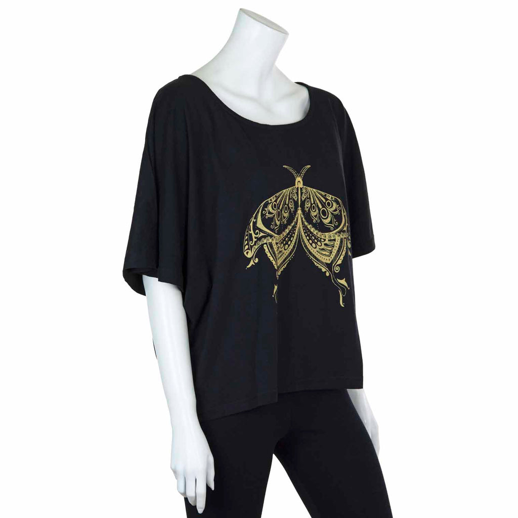 Henna Moth Slouch Top-Siesta Crafts