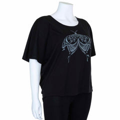 Henna Moth Slouch Top-T-Shirts-Siesta Crafts