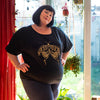 Henna Moth Slouch Top-Siesta Crafts
