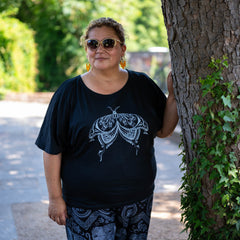 Henna Moth Slouch Top