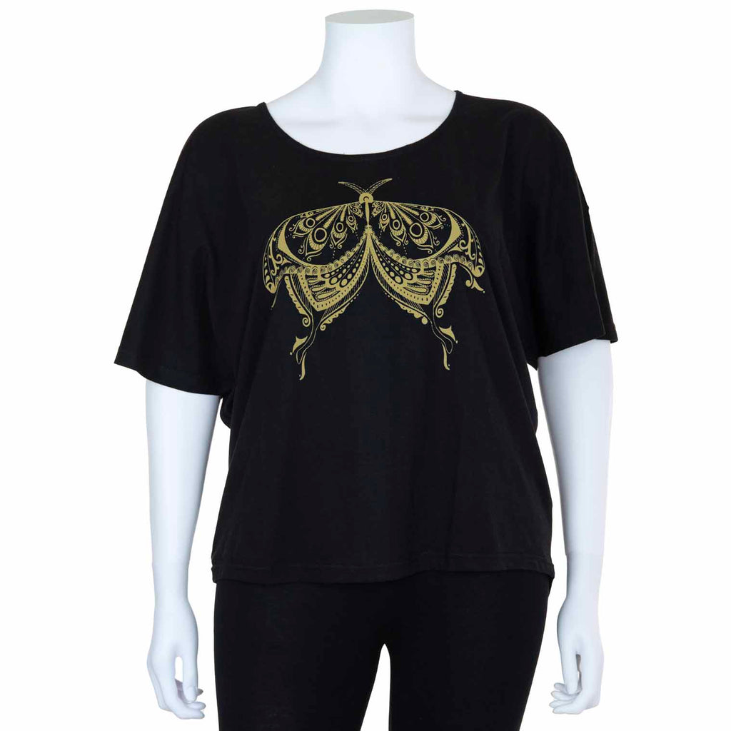 Henna Moth Slouch Top-Siesta Crafts
