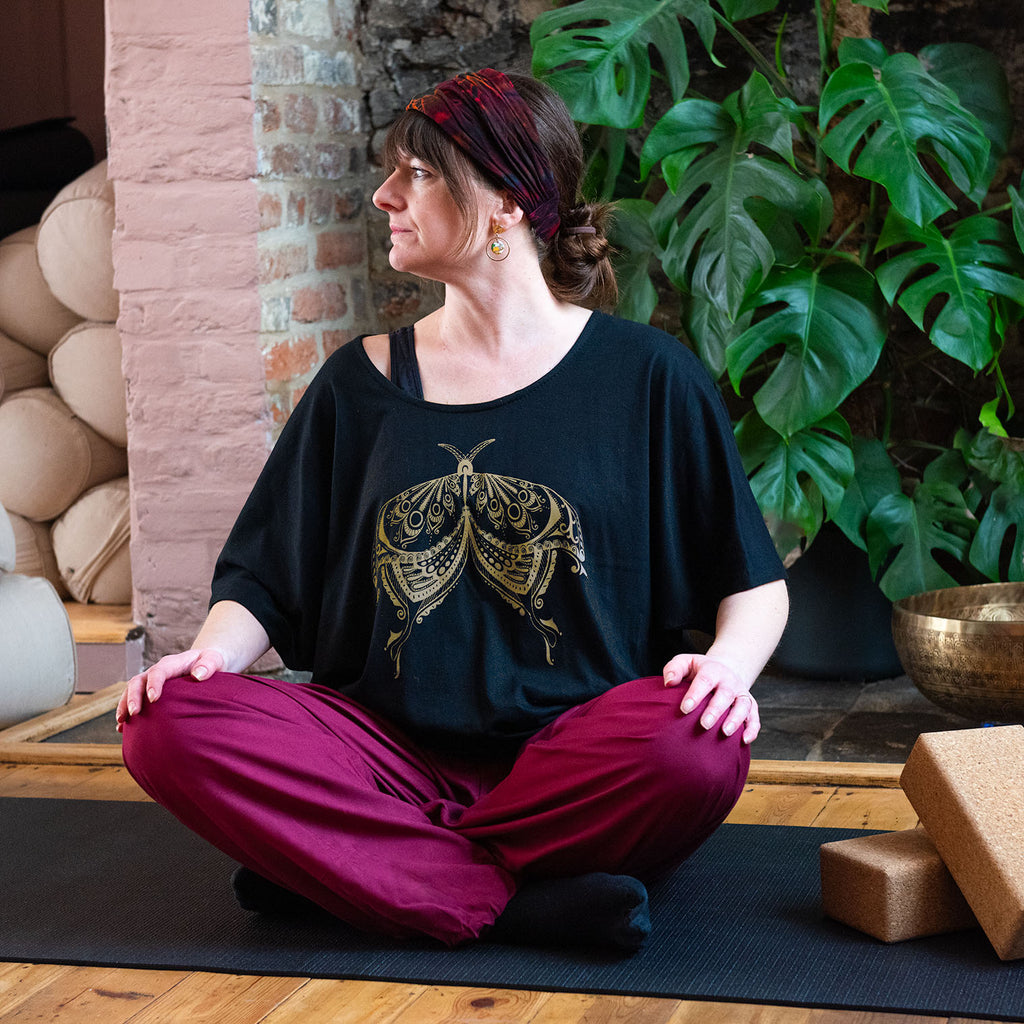 Henna Moth Slouch Top-Siesta Crafts