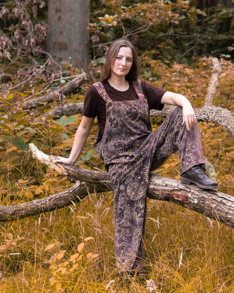 Sun and Moon Jersey Dungarees-Siesta Crafts